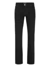 Billionaire Five-pocket Straight-leg Jeans In Black