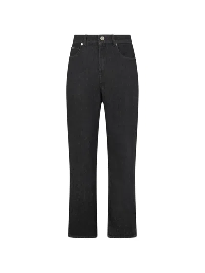 Billionaire Five-pocket Straight Jeans In Black