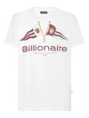 Billionaire Flags Round-neck T-shirt In White