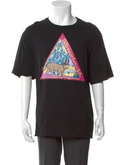 Pre-owned Billionaire Graphic Print Crew Neck T-shirt In Black