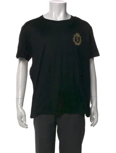 Pre-owned Billionaire Graphic Print Crew Neck T-shirt In Black