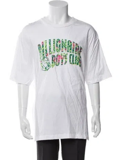 Pre-owned Billionaire Graphic Print Crew Neck T-shirt In White