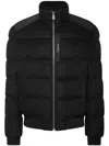 Billionaire Logo-patch Wool Padded Jacket In Black