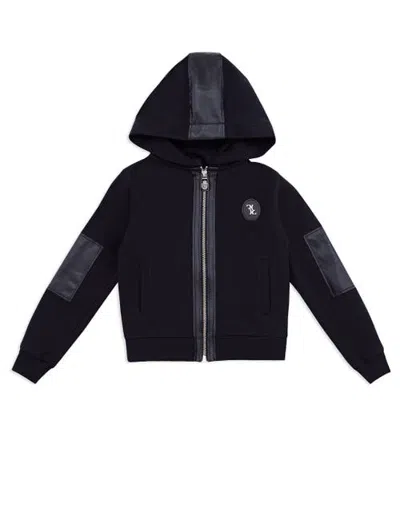 Billionaire Kids'  Hoodie Sweatjacket Double B Boy In Black