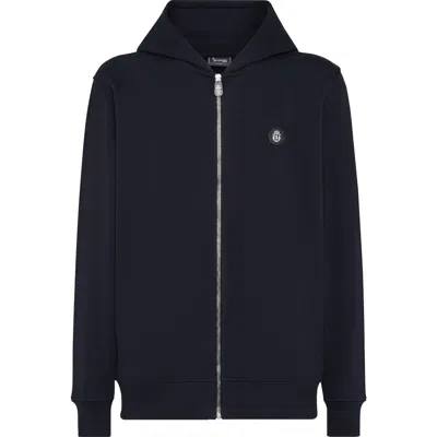 Billionaire Hoodie Sweatjacket Lion Men In Blue