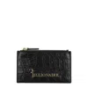 Billionaire Italian Couture Black Crocodile Cardholder In Black