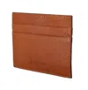 Billionaire Italian Couture Brown Leather Cardholder Wallet In Brown
