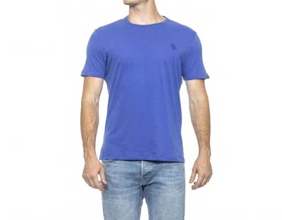 Billionaire Italian Couture Cotton Short Sleeve T-shirt In Blue