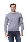 Shop Billionaire Italian Couture Merino Wool Men Men's Sweater In Grey