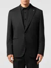 Billionaire Virgin Wool Single-breasted Blazer In Black