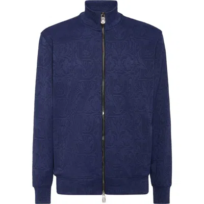 Billionaire Jacquard Tracksuit Jacket Ls Men In Blue