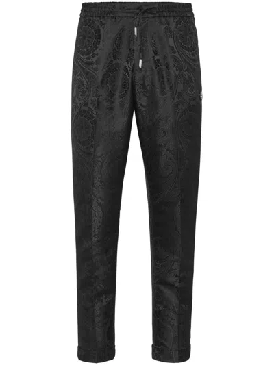 Billionaire Jacquard Trousers In 黑色