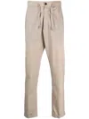 Billionaire Jogging Drawstring Wool Trousers In Neutrals