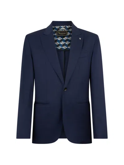Billionaire Lapel Blazer In Blue