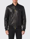 Billionaire Basic Leather Bomber Men In Black
