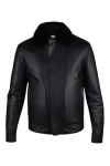 Billionaire Leather Jacket In Black