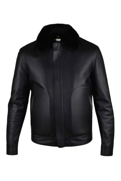 Billionaire Leather Jacket In Black