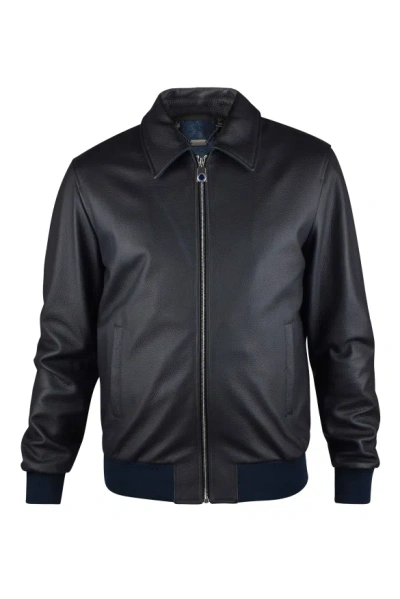 Billionaire Leather Jacket In Black
