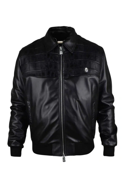 Billionaire Leather Jacket In Black