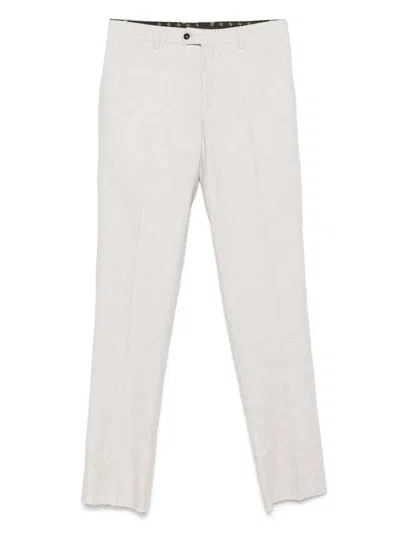 Billionaire Linen Trousers In Neutral