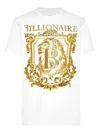 Billionaire Lion B Frame-print T-shirt In White