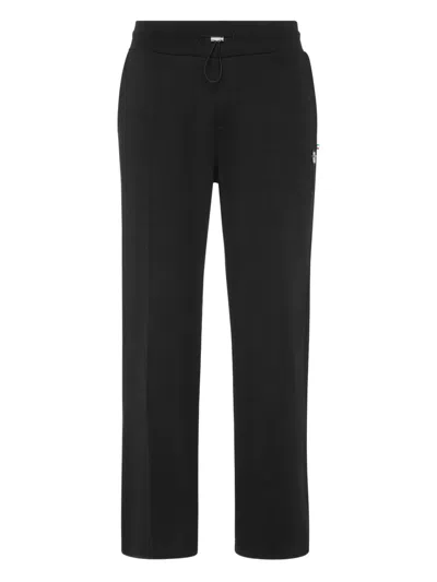 Billionaire Lion Frame Drawstring Track Pants In Black