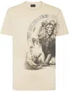 Billionaire Lion-print T-shirt In 中性色