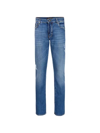Billionaire 라이온 스트레이트 팬츠 In Blue