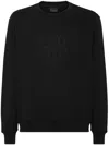 Billionaire Sweatshirt Mit Logo-applikation In Schwarz