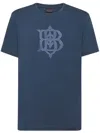 Billionaire Logo-appliqué Cotton T-shirt In Blue