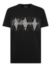 Billionaire Logo Argyle-pattern T-shirt In Black