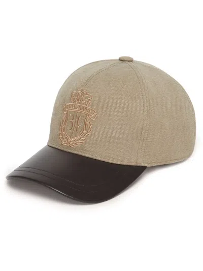 Billionaire Logo-embroidered Baseball Cap In Brown