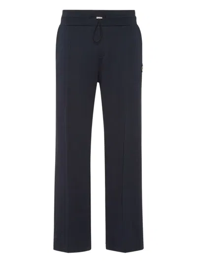 Billionaire Logo-embroidered Track Pants In Blue