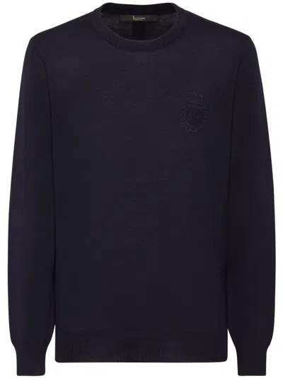 Billionaire Crew-neck Pullover In Blue
