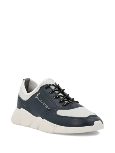 Billionaire Kids' Logo Lace-up Sneakers In Blue