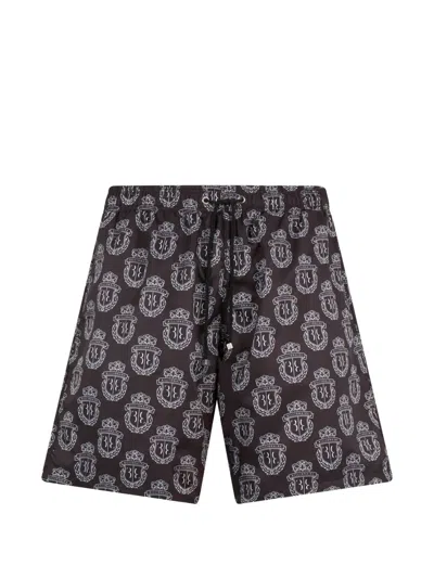 Billionaire Logo-motif Swim Shorts In Black