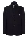 Billionaire Logo-patch Blazer In Black