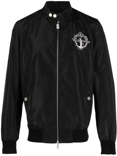 Billionaire Bomberjacke Aus Leder In Black