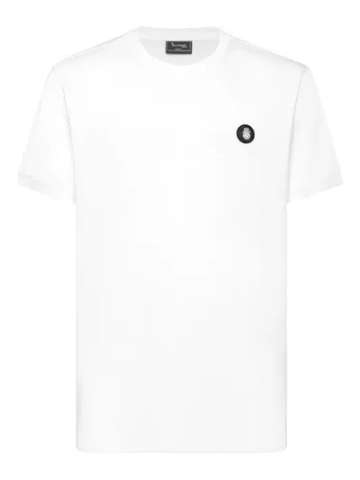 Billionaire Logo-plaque T-shirt In White
