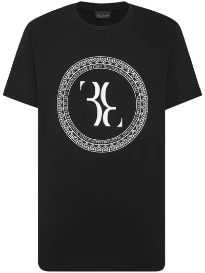 Billionaire Logo-print Cotton T-shirt In Black