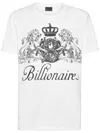 Billionaire Logo-print Cotton T-shirt In White