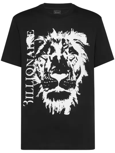 Billionaire Logo-print T-shirt In Black