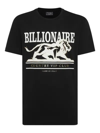 Billionaire Logo-print T-shirt In Black