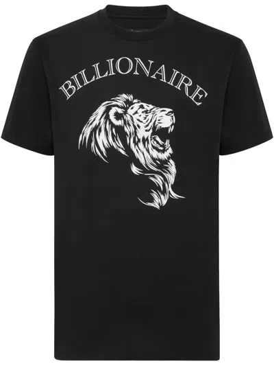 Billionaire Logo-print T-shirt In Black