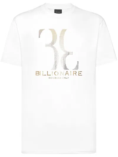 Billionaire Logo-print T-shirt In White