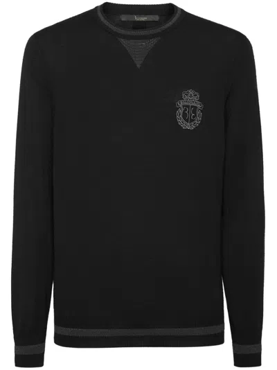 Billionaire Pullover Mit Logo In Schwarz