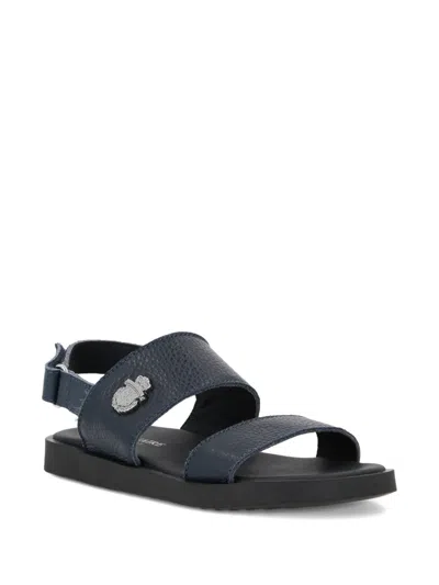 Billionaire Kids' Logo-detail Sandals In Blue