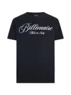 Billionaire Logo-embroidered T-shirt In Black