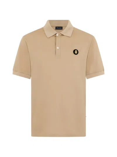 Billionaire Logo-patch Polo Shirt In Multi