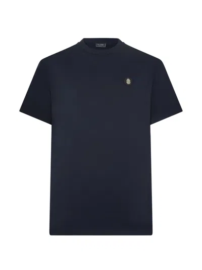 Billionaire Logo-patch T-shirt In Blue